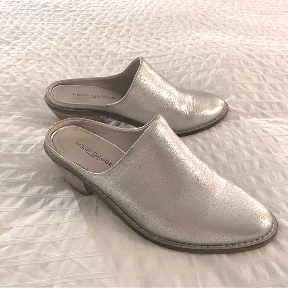 Kelsi Dagger Brooklyn silver Kerley mules 🤍 - Picture 7 of 16